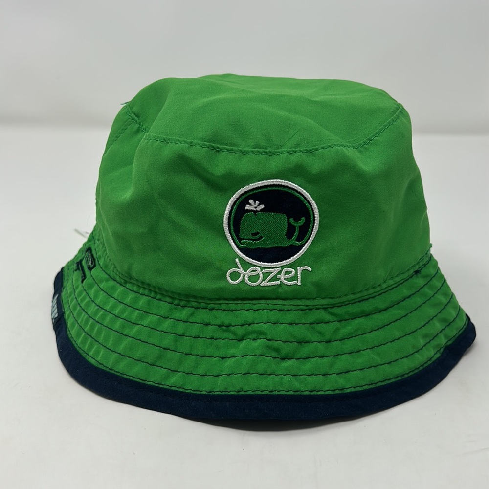 Dozer Boys Reversible Green Blue Whale Bucket Sun Hat - Picture 3 of 8